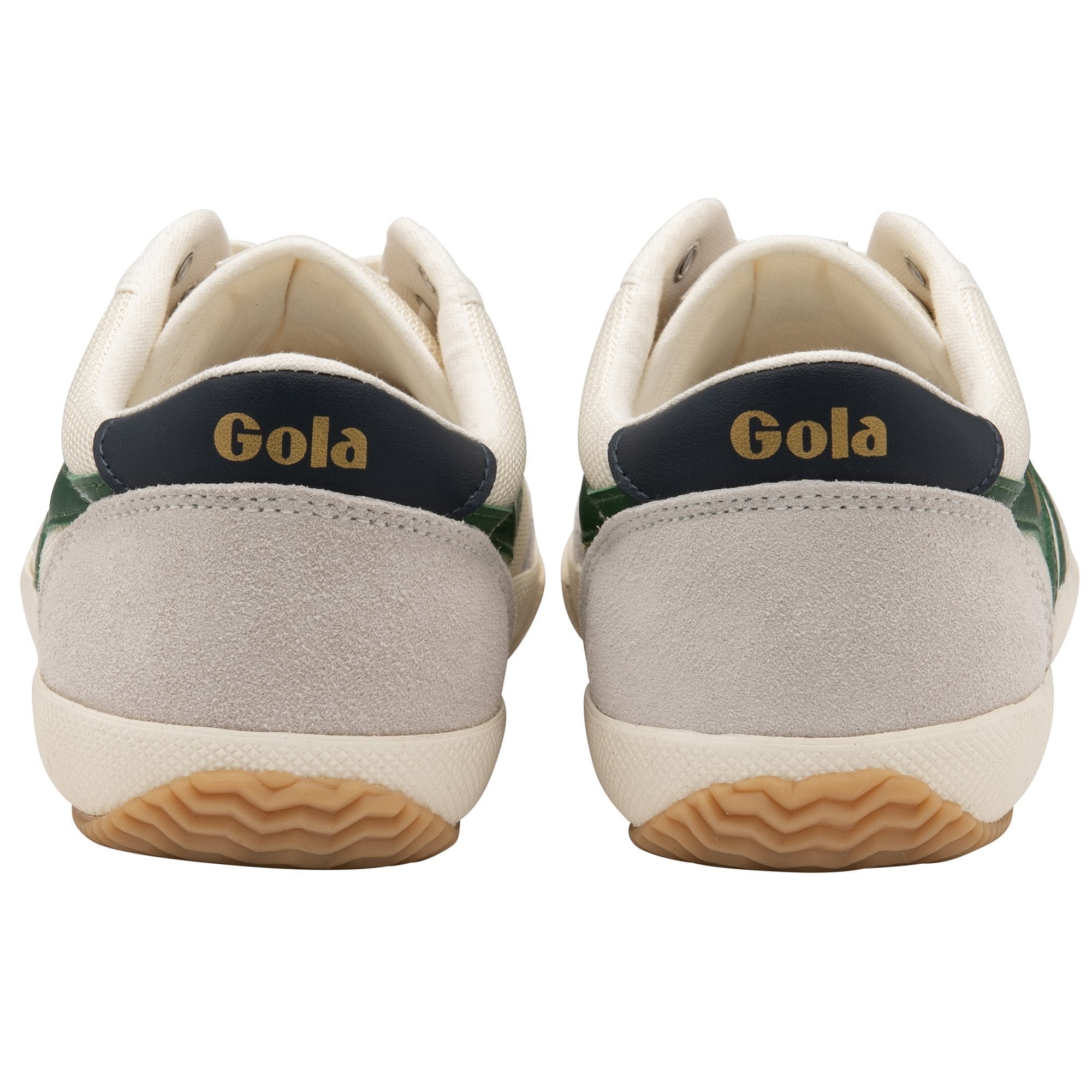Buy Gola mens Badminton Mesh off white/green plimsolls  display picture 1