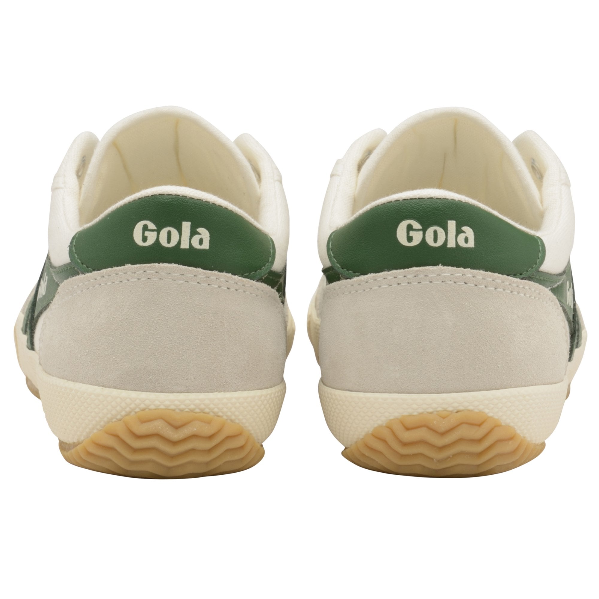 Buy Gola mens Badminton off white/green plimsoll online at 