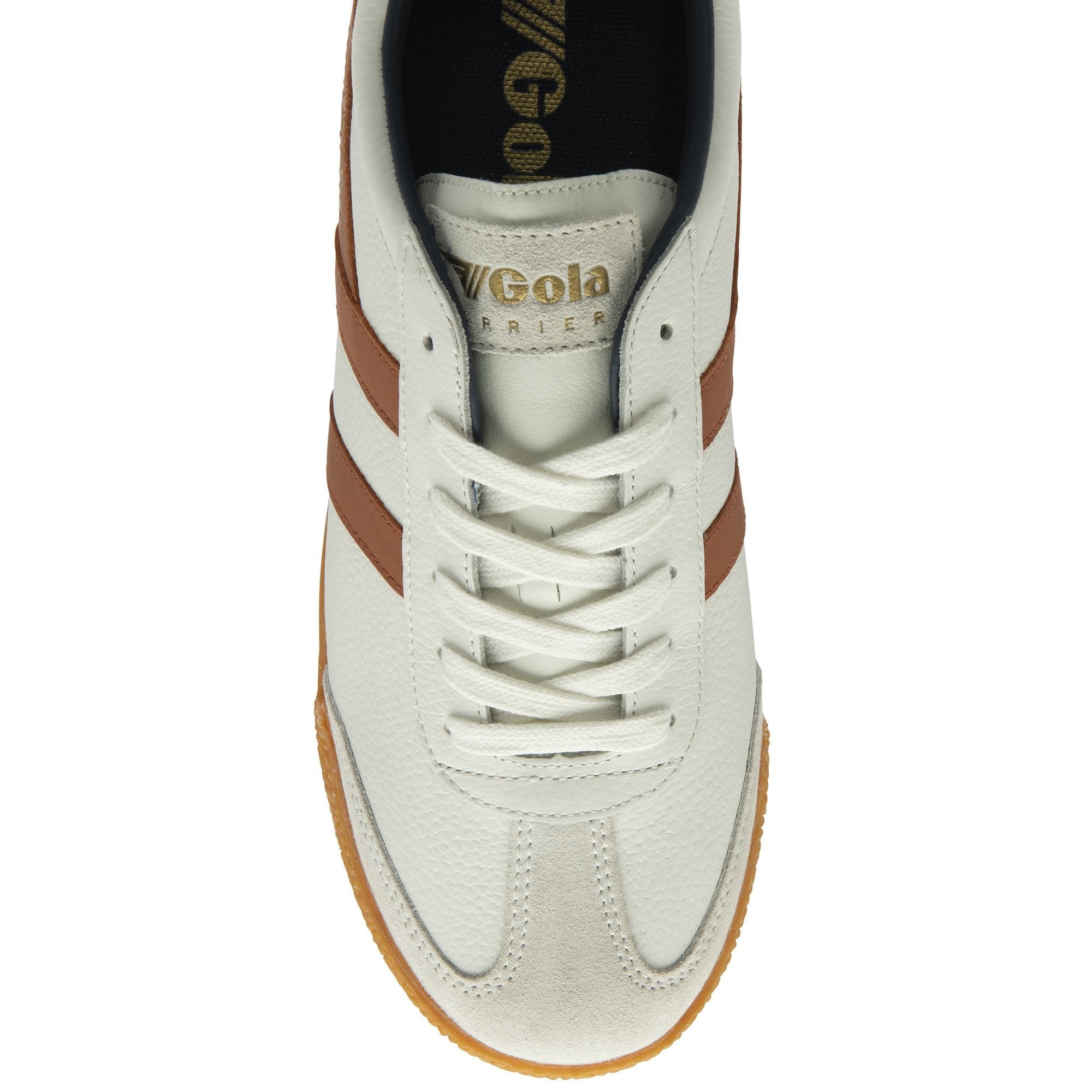 Gola Harrier Leather Sneakers Mens US 13 EU 46 White Red Blue Gum Sole NEW Buy Gola mens Harrier 001 sneakers in white/white/gum online  main image 2