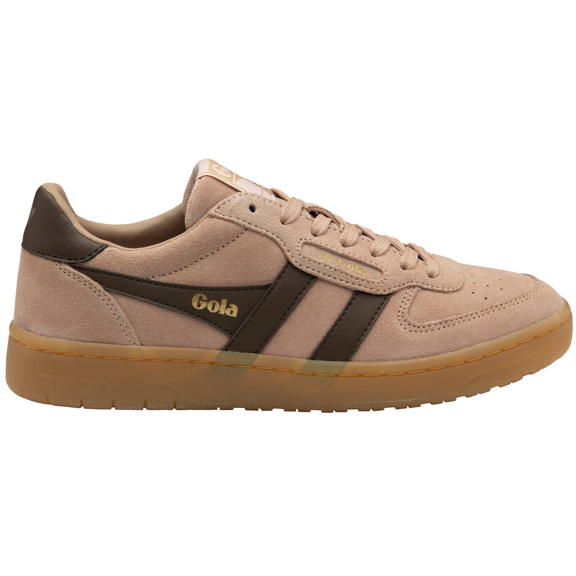 Buy Gola womens Hawk Suede '86 sneakers in cameo/dark brown/gum